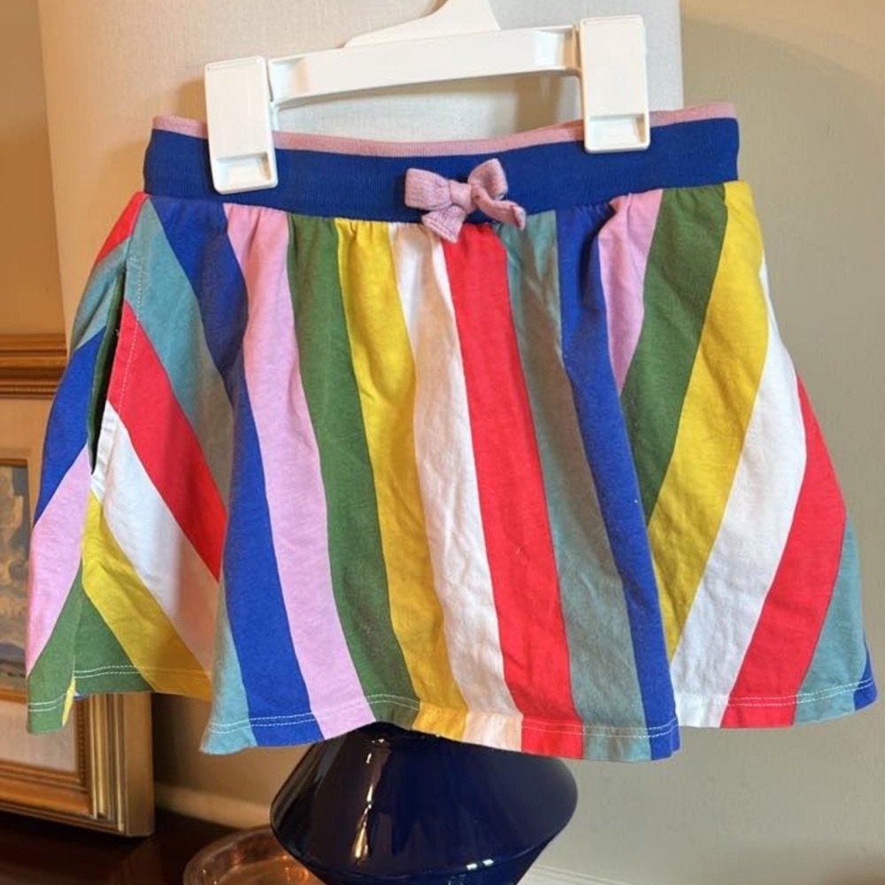 Mini Boden EUC Multicolor Striped Skirt size 7-8